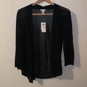 Chicos Black Grace Cardigan